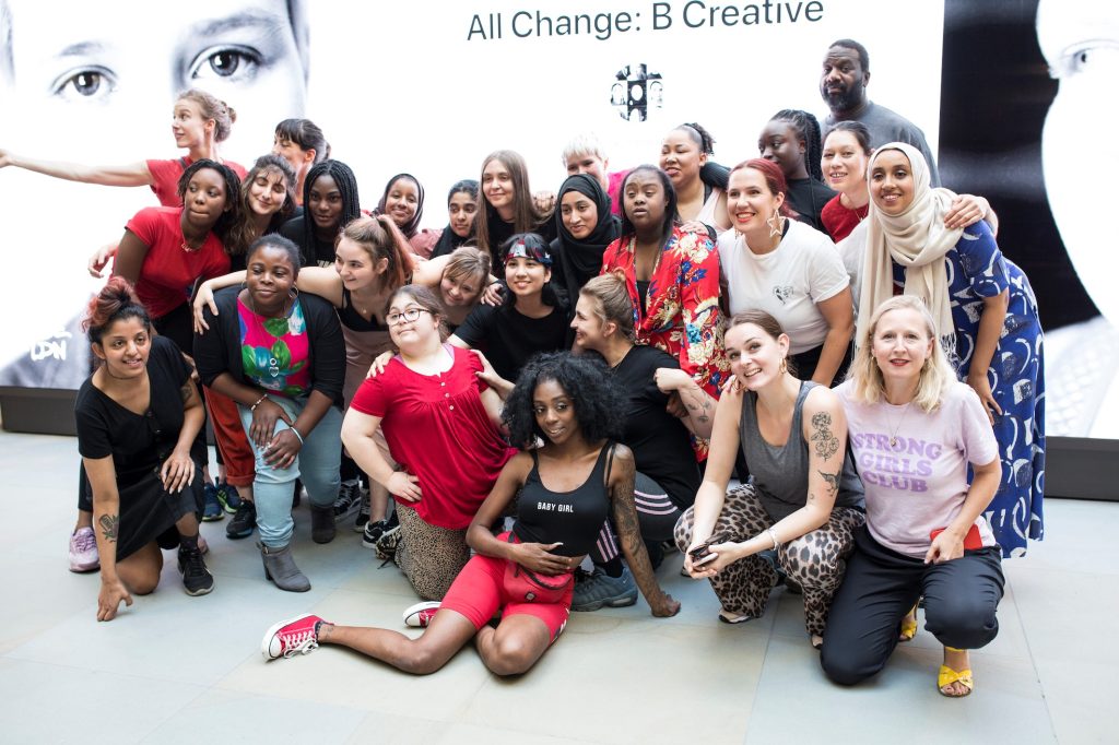 B Creative young women’s project at Apple Store - photo by Danny Treacy